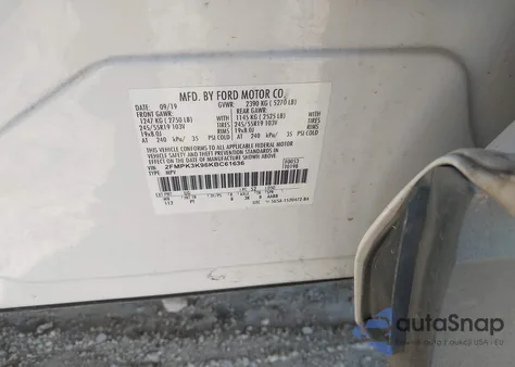 2019 Ford Edge Titanium from USA, damaged, VIN 2FMPK3K96KBC61636